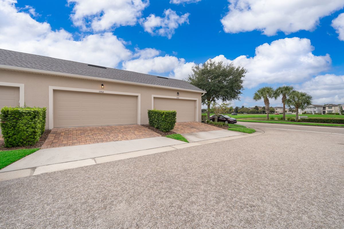 Rear-load two-car garage